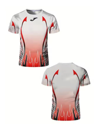 Joma Ανδρικό T-shirt Προπονητικής Φόρμας Ποδοσφαίρου με Ρίγες – Γρήγορο Στέγνωμα, Διαπνοή, Κοντό Μανίκι