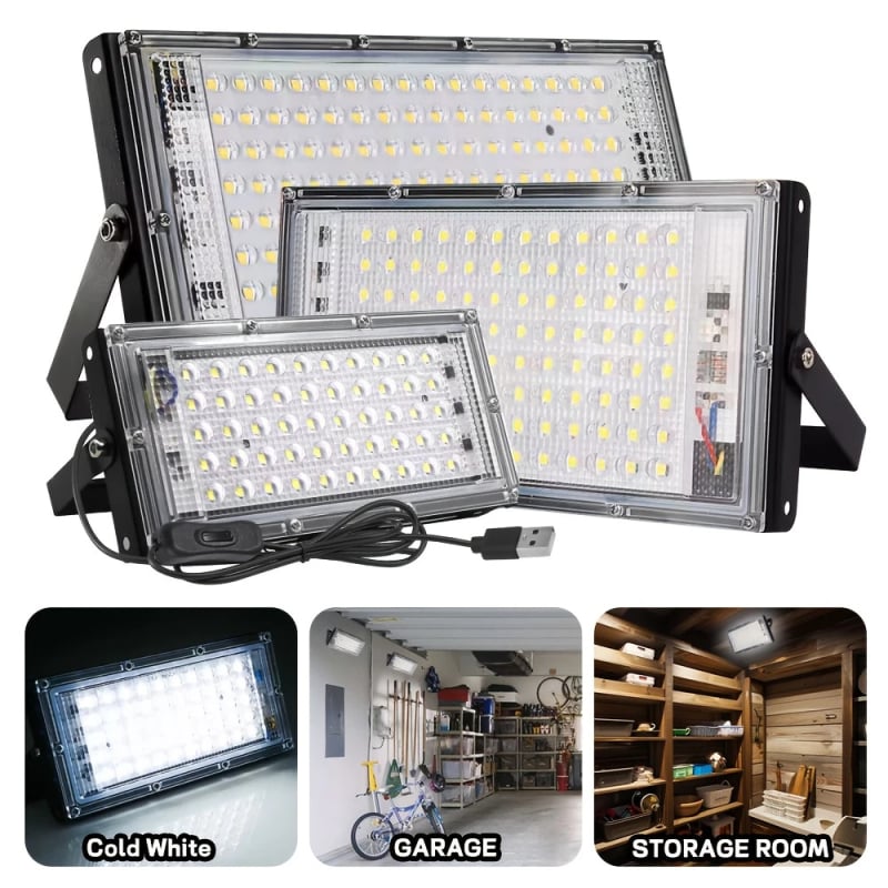 LED прожектор за закрити спортни зали, 216/144/96/50 LED, висока яркост