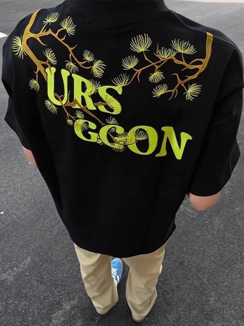 Μπλουζάκι Arborvitae με κέντημα, Αμερικανικού στυλ, κοντομάνικο, 100% βαμβάκι για άνδρες, καλοκαίρι, άνετη γραμμή