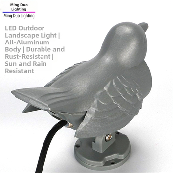 LED vonkajší reflektor s dekoráciou vtáka, dlažicové svetlo, vodotesné krajinové osvetlenie pre verandu