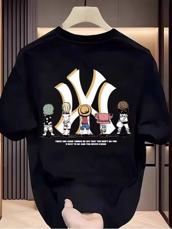 Ανδρικό κοντομάνικο T-shirt από 250 g διπλής κλωστής βαμβάκι, βαρύ streetwear στυλ