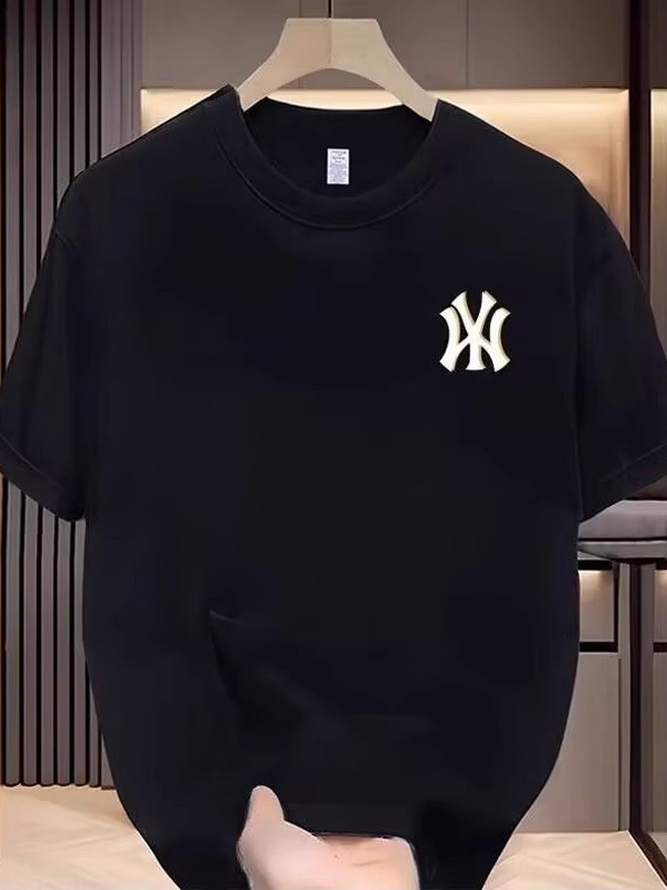 Ανδρικό κοντομάνικο T-shirt από 250 g διπλής κλωστής βαμβάκι, βαρύ streetwear στυλ
