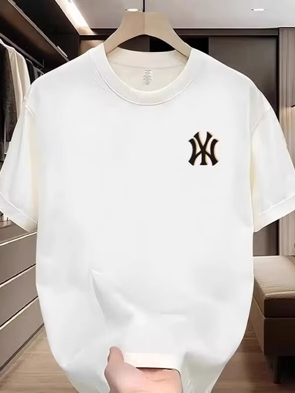 Ανδρικό κοντομάνικο T-shirt από 250 g διπλής κλωστής βαμβάκι, βαρύ streetwear στυλ