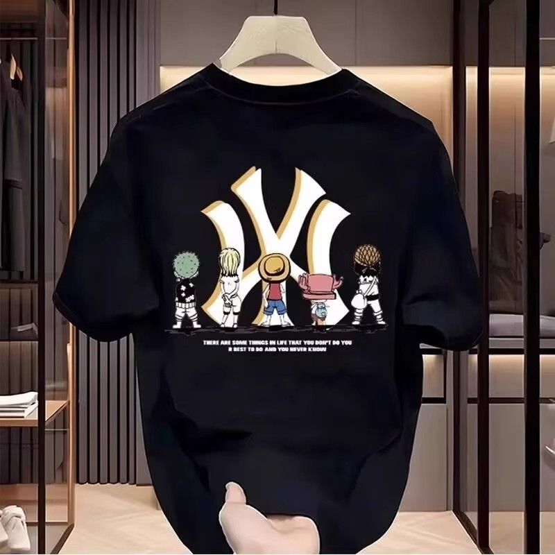 Ανδρικό κοντομάνικο T-shirt από 250 g διπλής κλωστής βαμβάκι, βαρύ streetwear στυλ