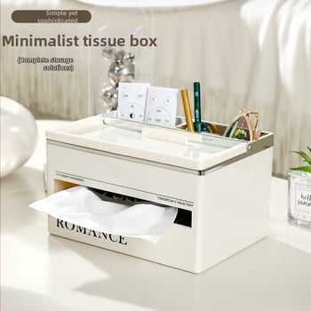Box na vreckovky s jemným luxusným vzhľadom do obývačky — jednoduché viacúčelové riešenie na stolík a konferenčný stolík