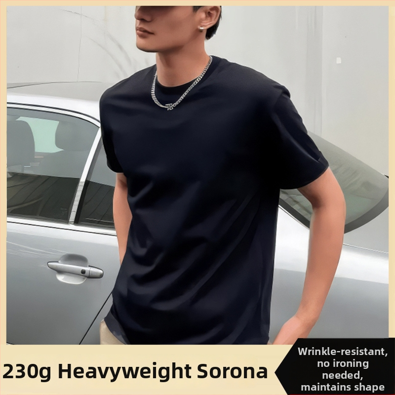 Pánske tričko s krátkymi rukávmi, okrúhlym výstrihom, Slim fit, jednofarebné, polyesterové