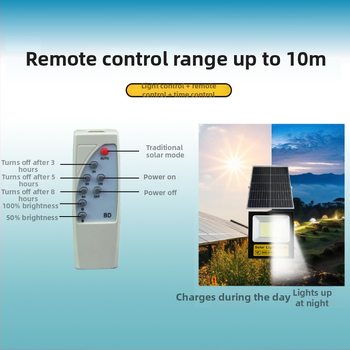 LED solárny reflektor 300W IP66, vonkajšie nástenné osvetlenie pre záhradu a dvor