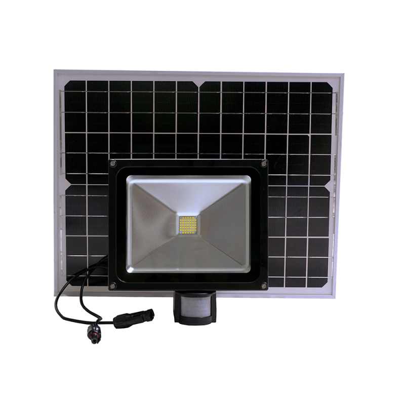 Guangjian Lighting 30W ηλιακός κήπου προβολέας με PIR αισθητήρα κίνησης, IP65, LED, 24V
