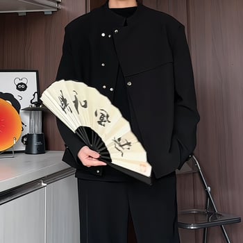 Férfi kínai stílusú zakó, tavaszi, modern blézer
