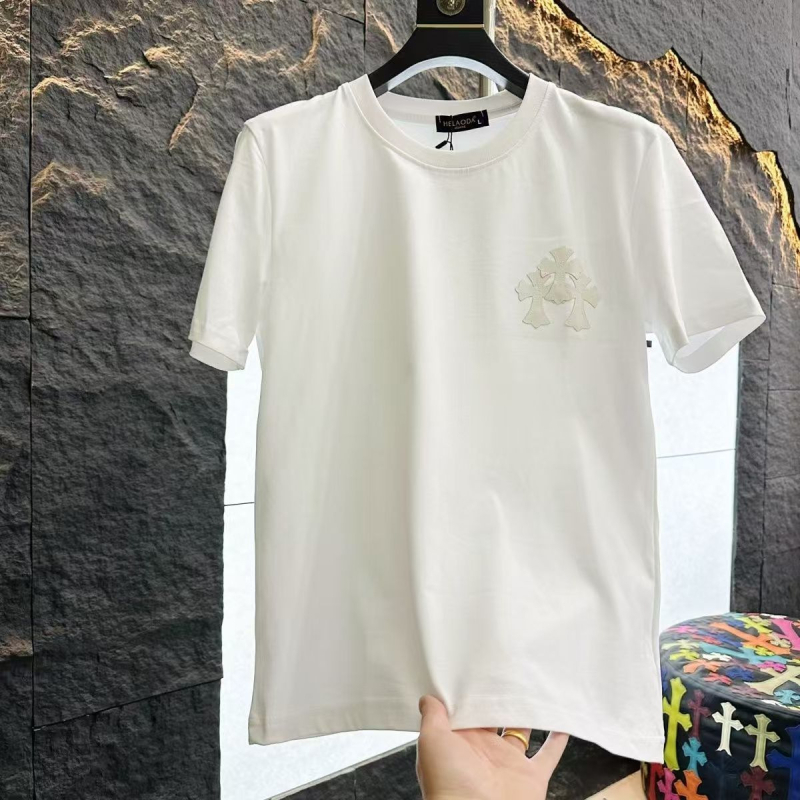 Ανδρικό T-shirt με στρογγυλό λαιμό, κοντές μανίκες, ελαφρύ πολυτελές ύφος, κέντημα 3D με ζωώδες σχέδιο, casual, συλλογή άνοιξη 2026.