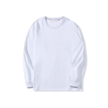 Ανδρικό βαμβακερό μακρυμάνικο T‑shirt, χαλαρή εφαρμογή, μονόχρωμο, στρογγυλή λαιμόκοψη, κατάλληλο για όλες τις εποχές
