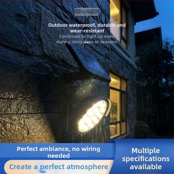 Solárny delený bodový reflektor na osvetlenie stromov, zemné vonkajšie osvetlenie, vodeodolné záhradné osvetlenie trávnika, osvetlenie trávnika