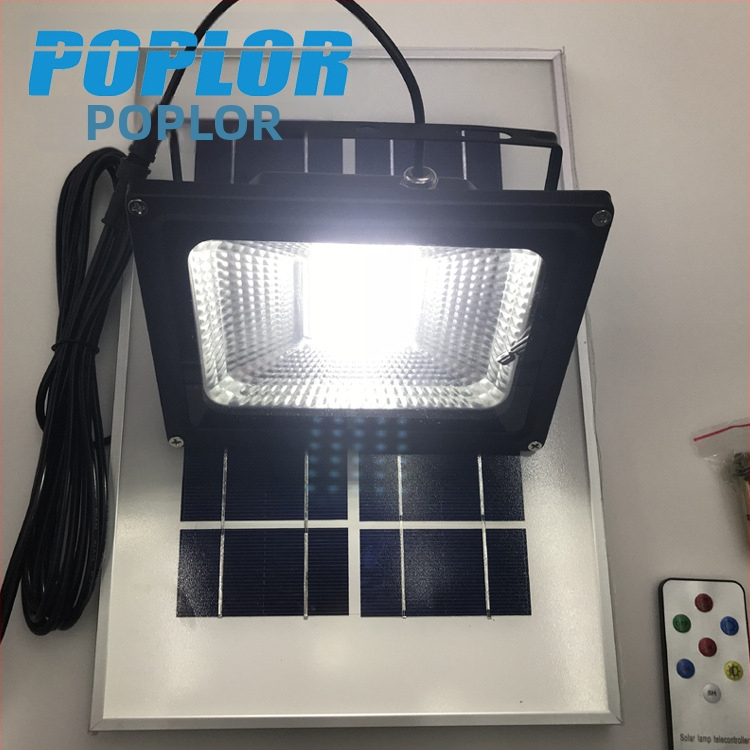 LED solárny reflektor pre vonkajšie osvetlenie, 10/20/30/50/100W, ovládanie zvukom a svetlom, vodeodolný, s diaľkovým ovládaním