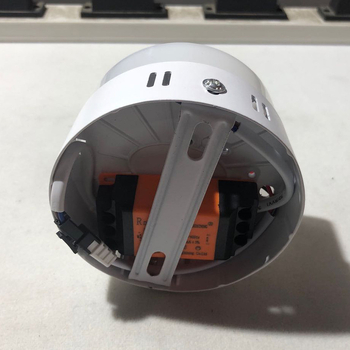 Κυκλικό LED downlight χωρίς πλαίσιο, επιφανειακή τοποθέτηση, 6000K λευκό φως, αλουμινένιο περίβλημα, CRI 90+