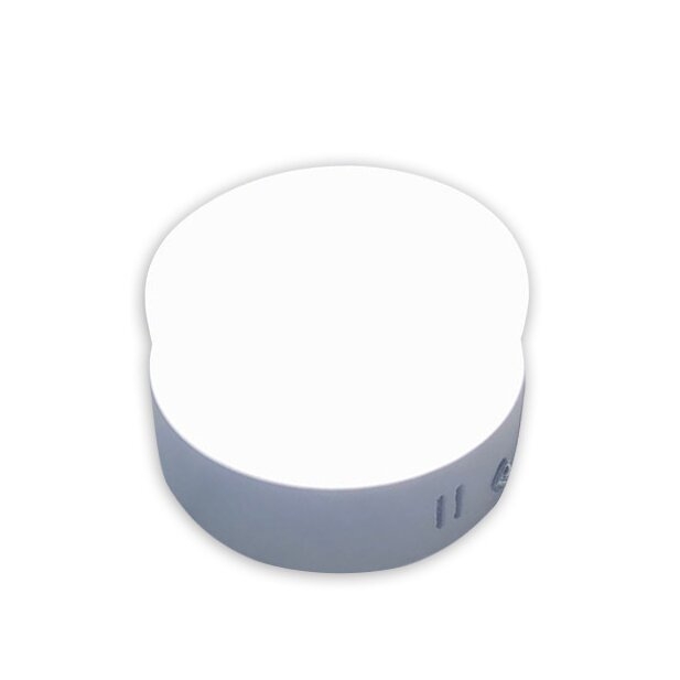 Κυκλικό LED downlight χωρίς πλαίσιο, επιφανειακή τοποθέτηση, 6000K λευκό φως, αλουμινένιο περίβλημα, CRI 90+