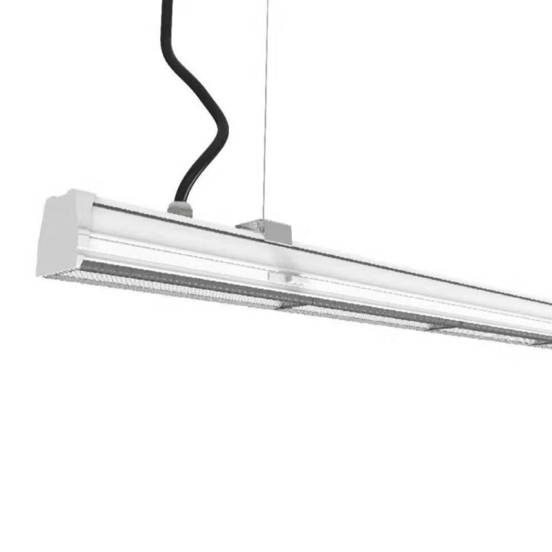 LED γραμμική κρεμαστή λάμπα γραφείου – μοντέρνο μακρύ φως γραμμής για αίθουσα διδασκαλίας και συνεδριάσεων, ορθογώνιο σχήμα, διασυνδεόμενη