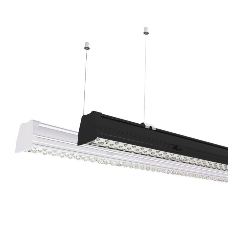 LED γραμμική κρεμαστή λάμπα γραφείου – μοντέρνο μακρύ φως γραμμής για αίθουσα διδασκαλίας και συνεδριάσεων, ορθογώνιο σχήμα, διασυνδεόμενη