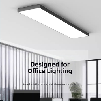 LED stropné svetlo v lište, obdĺžnikové, ultra jasné, povrchová montáž, pre kancelárie, triedy a slnečné miestnosti, ploché panelové svetlo