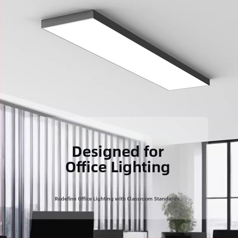 LED stropné svetlo v lište, obdĺžnikové, ultra jasné, povrchová montáž, pre kancelárie, triedy a slnečné miestnosti, ploché panelové svetlo