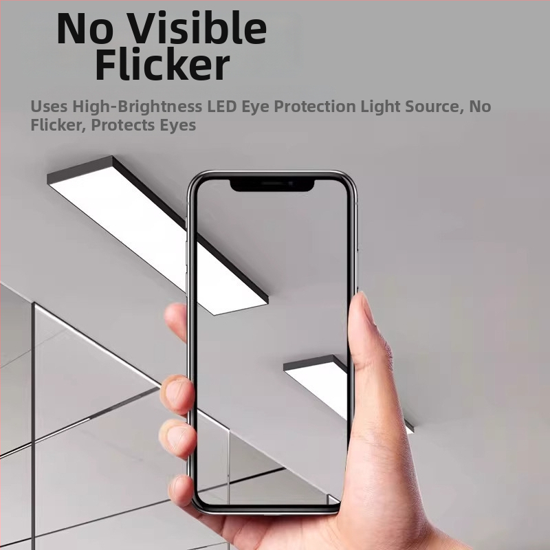 LED stropné svetlo v lište, obdĺžnikové, ultra jasné, povrchová montáž, pre kancelárie, triedy a slnečné miestnosti, ploché panelové svetlo