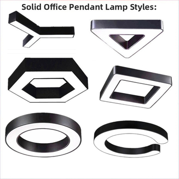 Heksagónová LED kancelárska lampa s kreatívnym dizajnom – visací lampa do kancelárie