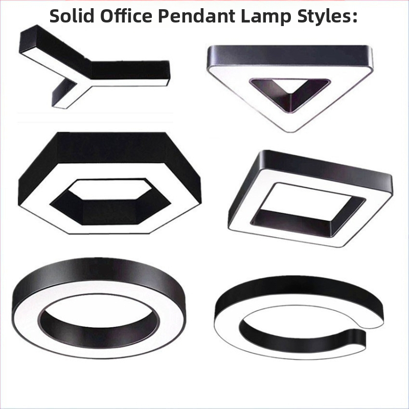 Heksagónová LED kancelárska lampa s kreatívnym dizajnom – visací lampa do kancelárie