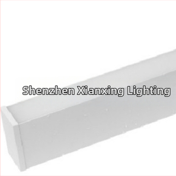 IP65 vodotesné lineárne LED svetlo s štvorcovým profilom, 1,2 m dĺžka, pre kancelárske a vonkajšie osvetlenie stien, hliníkové puzdro, 288 LED, 6000K, 4000 lm, PF 0,9, CRI 80