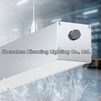IP65 vodotesné lineárne LED svetlo s štvorcovým profilom, 1,2 m dĺžka, pre kancelárske a vonkajšie osvetlenie stien, hliníkové puzdro, 288 LED, 6000K, 4000 lm, PF 0,9, CRI 80