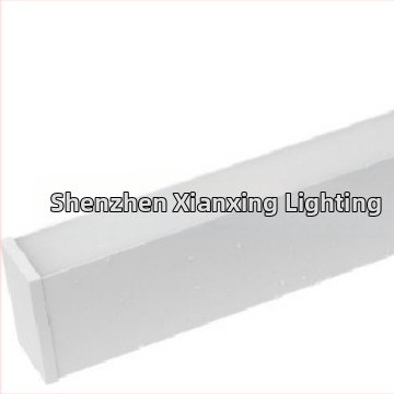 IP65 vodotesné lineárne LED svetlo s štvorcovým profilom, 1,2 m dĺžka, pre kancelárske a vonkajšie osvetlenie stien, hliníkové puzdro, 288 LED, 6000K, 4000 lm, PF 0,9, CRI 80