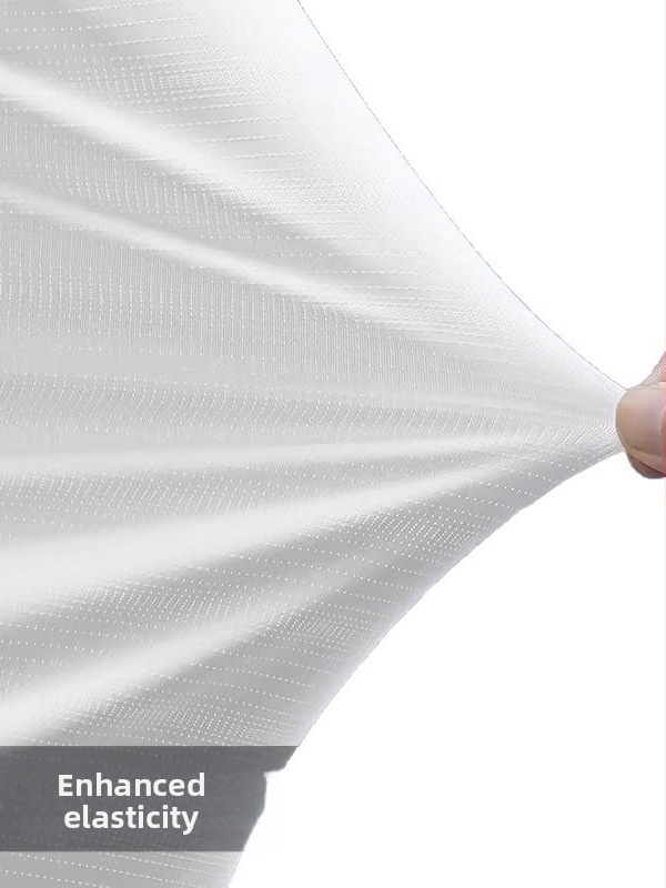 Pánske rýchloschné tričko na behanie z polyesteru s ice-silk materiálom, krátky rukáv, slim fit, priedušný