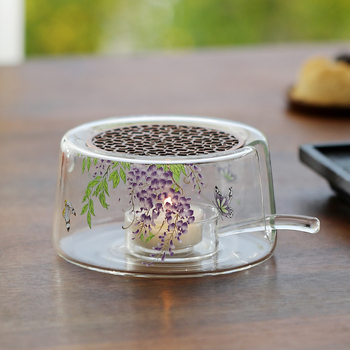 Új kínai stílusú teafőző Wisteria virággal a pirításra és infúzióra; Kung Fu tea szett kiegészítője télies hangulathoz