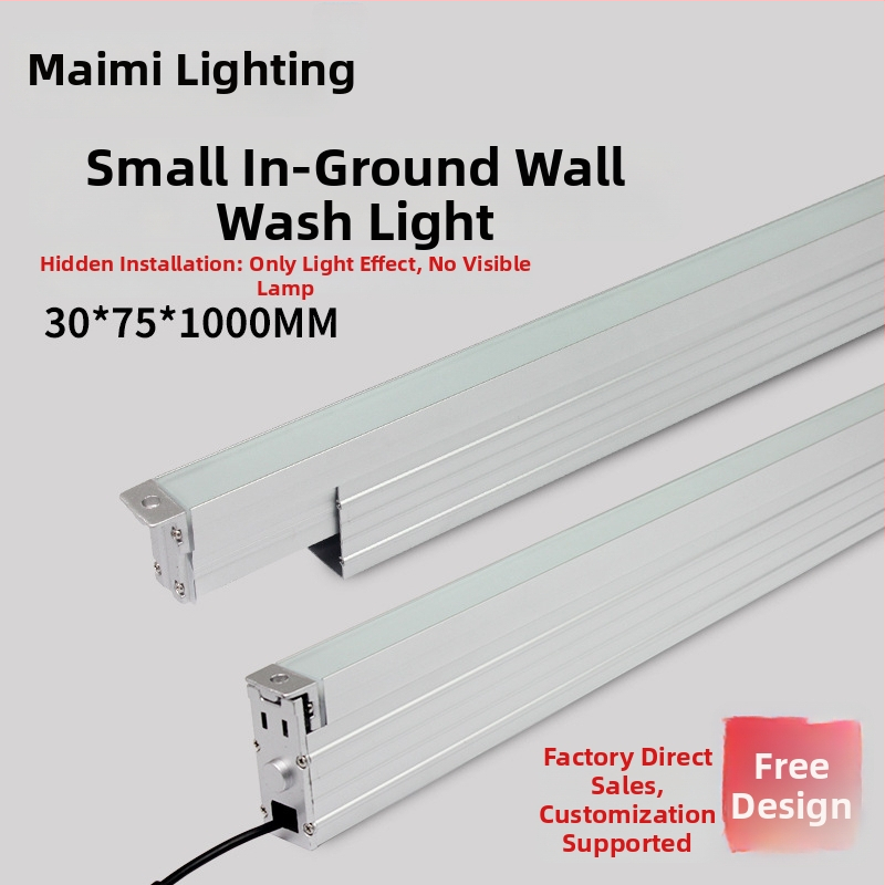 Yimei LED lineárne zabudované svetlo na stenu, vonkajšie vodotesné reflektorové svetlo, teplá biela