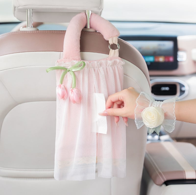 Kreativna kutija za maramice za auto, visi držač maramica na stražnjem sjedalu, unutarnja dekoracija i pohrana