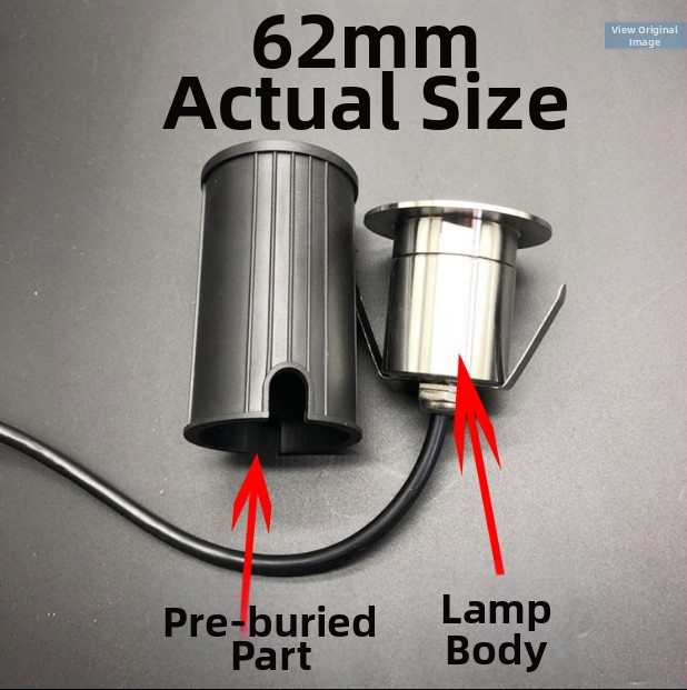 LED vonkajšie podzemné svetlo na podlahu, nerezová oceľ, zabudované, IP65, 12V, 1W/3W