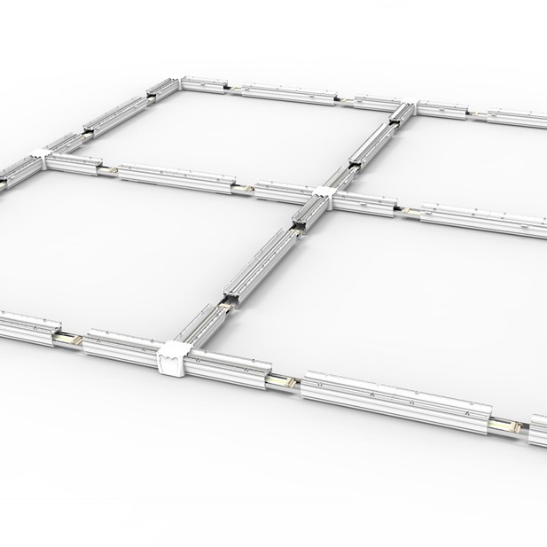 OKLED Irodai LED függesztett lámpa, téglalap alakú mennyezeti világítás konferenciateremhez, modern minimalista dizájn