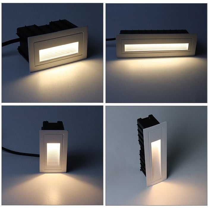 LED γωνιακό φως, ενσωματωμένο φωτιστικό δαπέδου, IP65 φωτιστικό για σκάλες, οριζόντια τοποθέτηση στον τοίχο, νυχτερινό φως