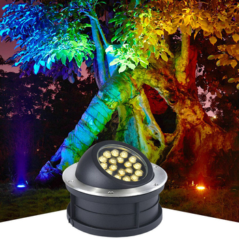 Polarized LED υπόγειο φως, ενσωματωμένο COB 10W, κυκλικό αδιάβροχο εξωτερικό φωτιστικό τοπίου