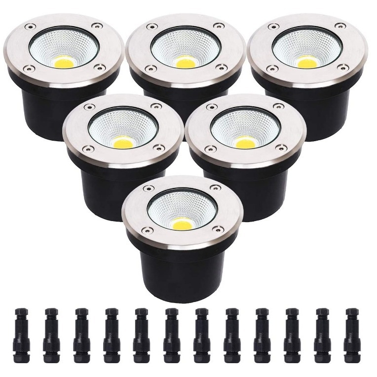 Υπόγεια LED φως 65 mm RGBW για τοπία και δέντρα, 12–48 V DC, συμβατό με 125 V, εκδόσεις 3W και 5–6W