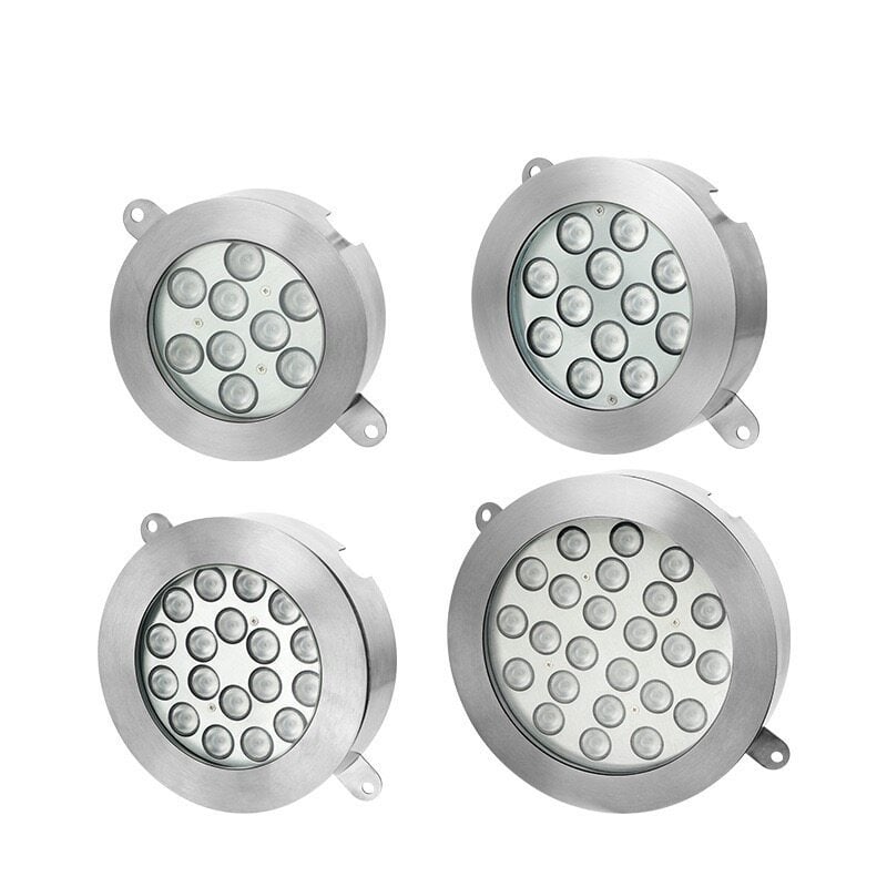 LED φωτιστικό από ανοξείδωτο ατσάλι 304, πολύχρωμο, για τοίχο πισίνας, 9W/12W/18W/25W