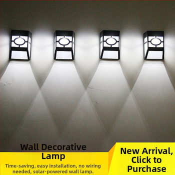 Solárna retro nástenná lampa s LED panelom, vonkajšie nepremokané nástenné svetlo na balkón