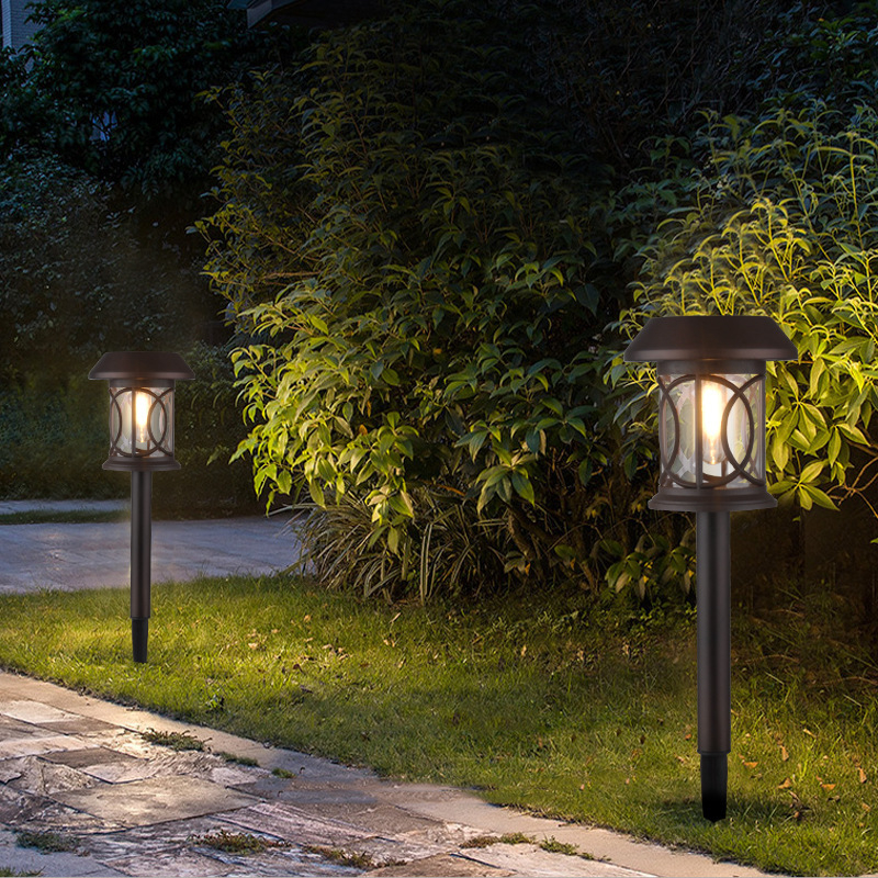 Ηλιακή λάμπα γκαζόν, εξωτερική αδιάβροχη LED διακοσμητική λάμπα κήπου, λάμπα εδάφους