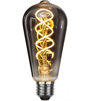 Λάμπα LED Edison με φιλάντ – διακοσμητική vintage γυάλινη σφαίρα με καπνιστό γυαλί, 220V, χωρίς τρεμόπαιγμα
