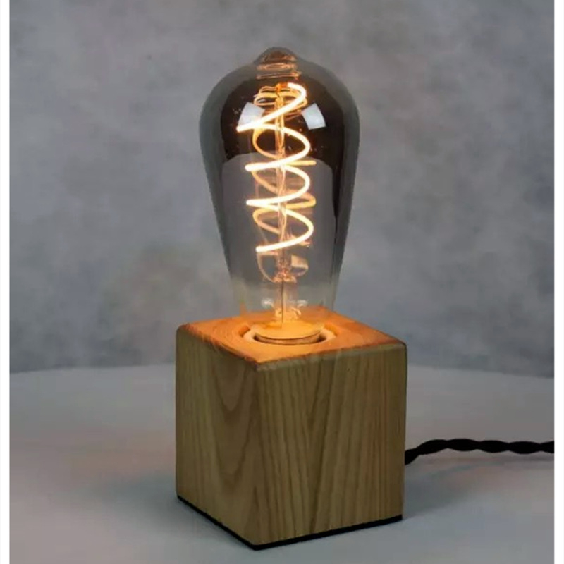 Λάμπα LED Edison με φιλάντ – διακοσμητική vintage γυάλινη σφαίρα με καπνιστό γυαλί, 220V, χωρίς τρεμόπαιγμα