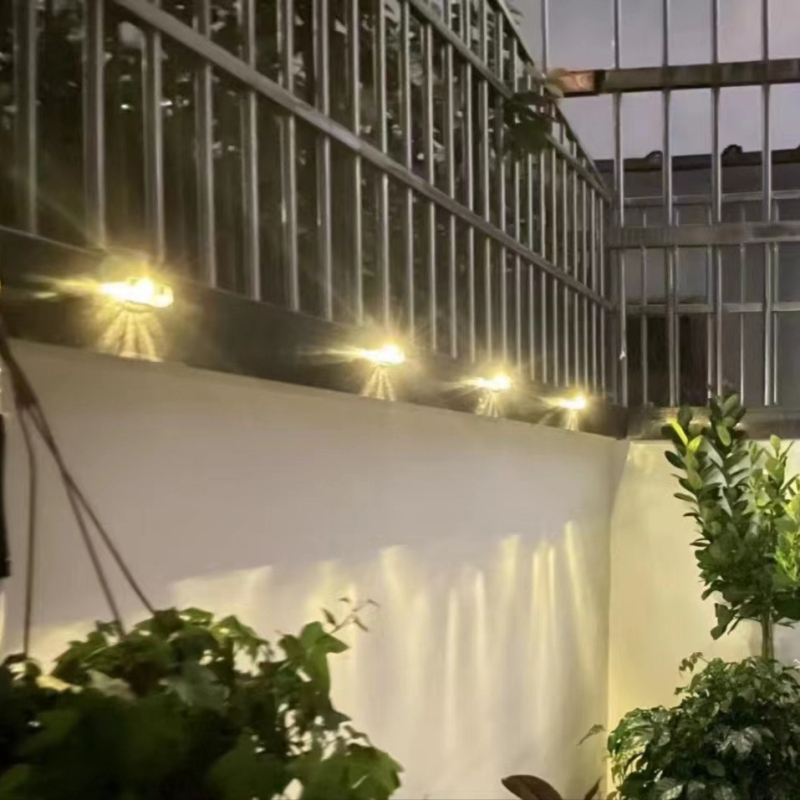 Ηλιακό LED φως βημάτων και σκαλοπατιών, εξωτερικό διακοσμητικό φωτιστικό τοίχου για αυλή και κήπο