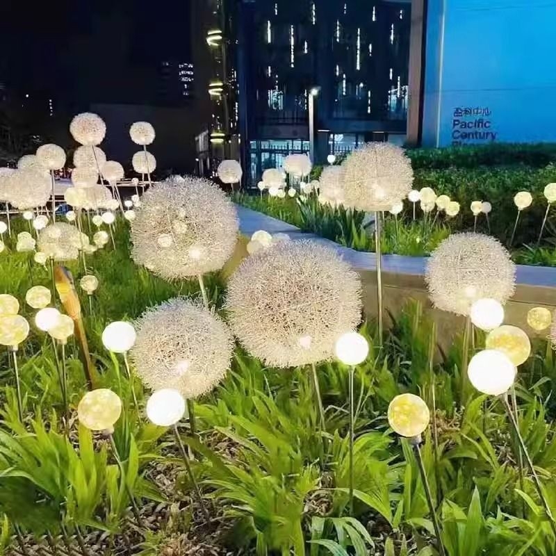 LED λαμπτήρας με αλουμινένιο σύρμα, σε σχέδιο λουλουδιού, ηλιακός, αδιάβροχος, εξωτερικός φωτισμός κήπου