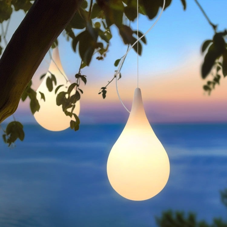 LED vonkajšie osvetlenie krajiny pre záhradu a vilu, sklenená visiaca lampa, IP65 vodotesná