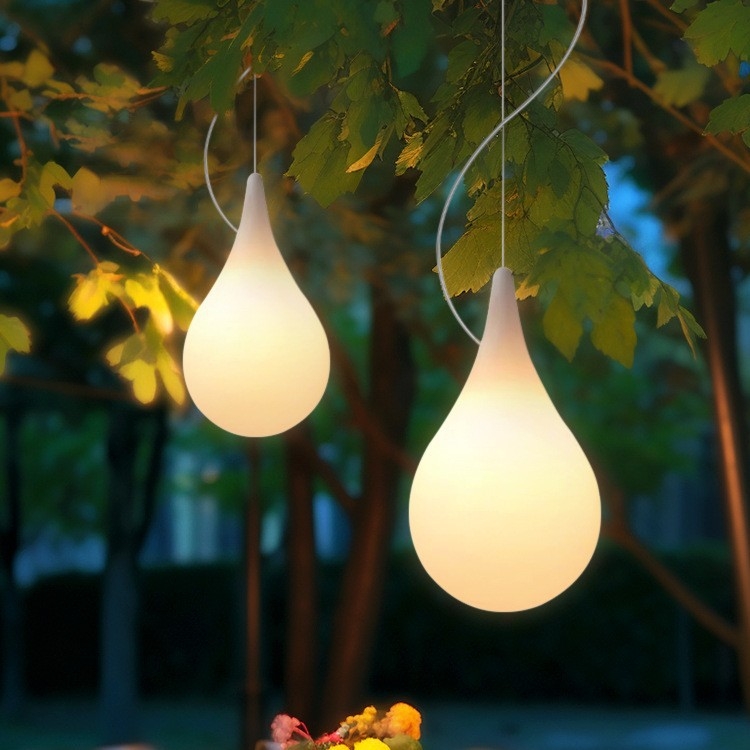 LED vonkajšie osvetlenie krajiny pre záhradu a vilu, sklenená visiaca lampa, IP65 vodotesná