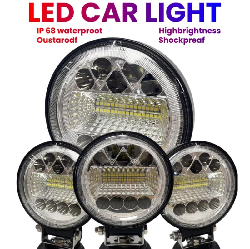 Hella LED ενσωματωμένο φανάρι με διάχυτο και εστιασμένο φωτισμό, 35W υψηλής φωτεινότητας για οχήματα εκτός δρόμου και μοτοσικλέτες, 12V-24V