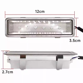 LED osvetľovacia lampa pre odsávač pár – obdĺžniková, univerzálna pre integrované sporáky, studené svetlo, úsporná, 12V