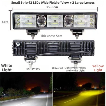 LED automobilový reflektor s integrovaným vysokým a nízkym lúčom, nepremokavý laserový svetlomet pre veľké nákladné vozidlá, ultra jasný hlavný svetelný lúč
